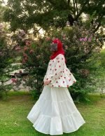 LAYERD SKIRT WHITE