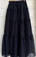 BLACK LAYERD SKIRT - Image 2
